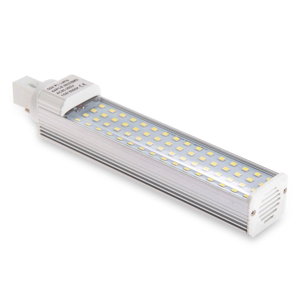 Trade Shop - Lampadina Lampada Faretto G24 Pl 15w 220v 60 Led Luce Bianco Freddo Caldo - -bianco Freddo      -