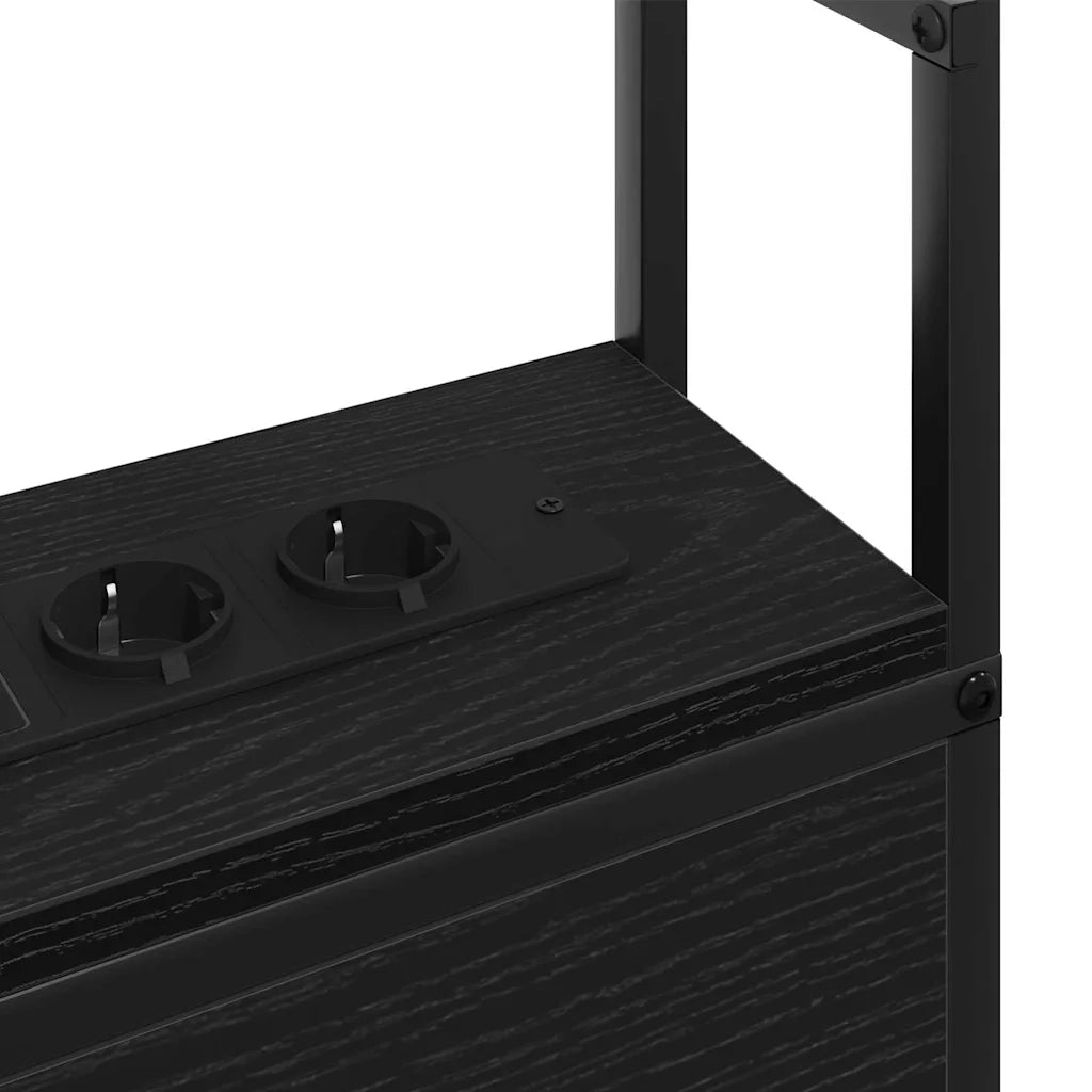 Testiera | Testata con Stazione di Carica e Storage Rovere nero