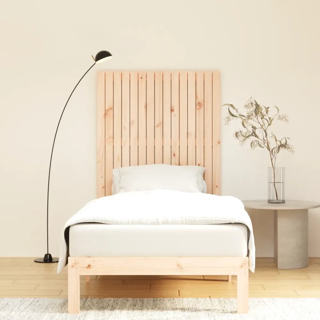 Testiera | Testata da Parete 95,5x3x110 cm in Legno Massello di Pino