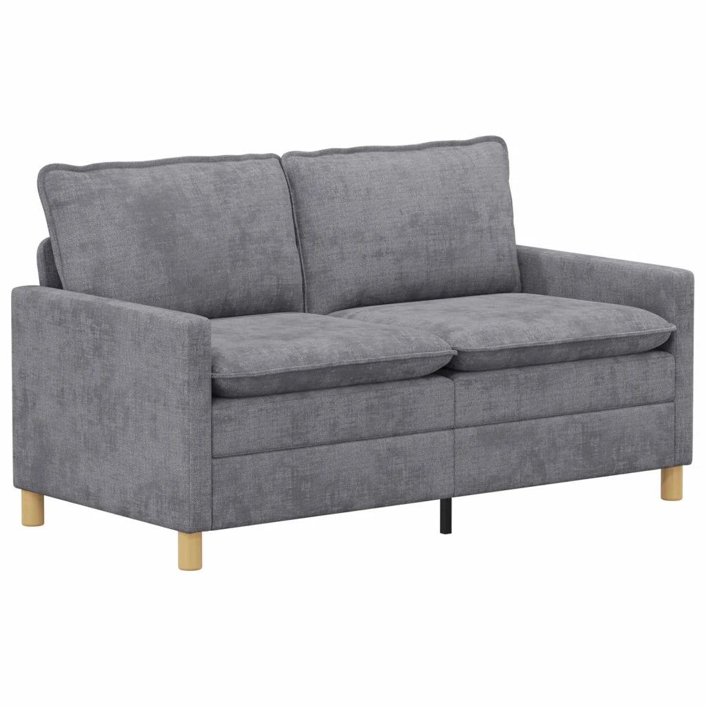 Set di divani 2 pcs Grigio Chiaro Poliestere 3417090