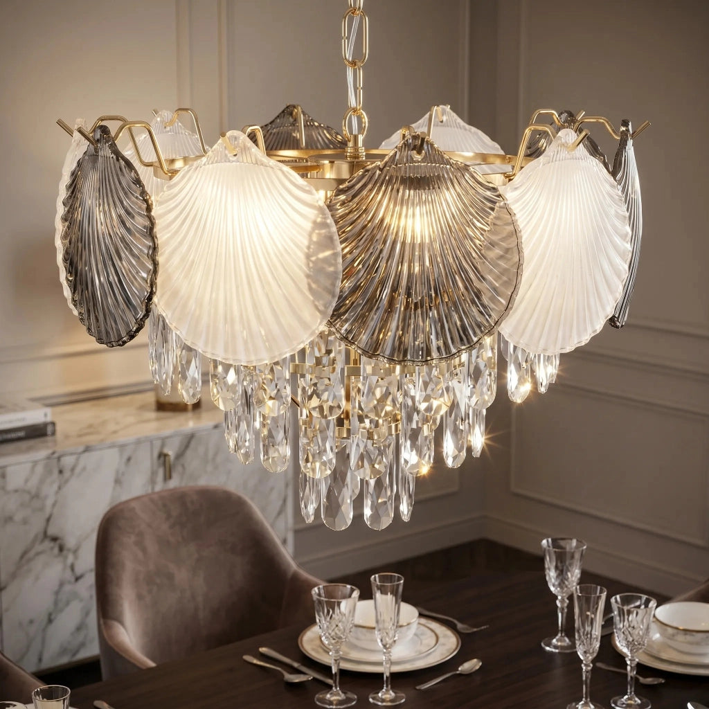 Lampada A Sospensione In Cristallo Swe083-cp 40cm Gold
