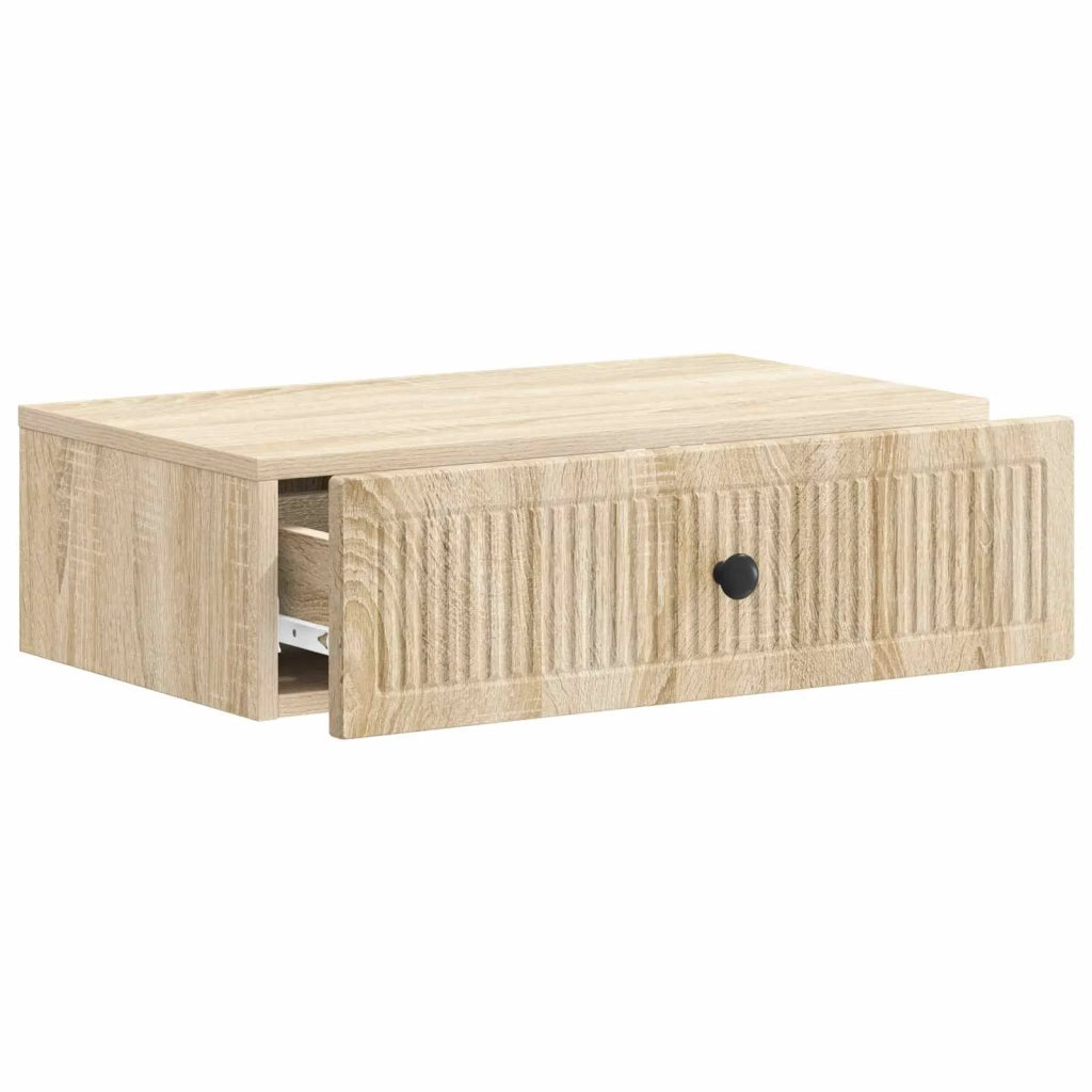Tavolino da Parete Laterale | Tavolo laterale | Tavolino Rovere Sonoma 59 x 34,5 x 17 cm