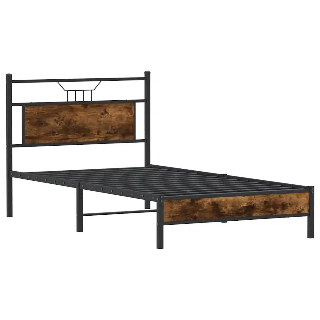 Giroletto senza Materasso Rovere Fumo 100x200 cm in Truciolato 4106885