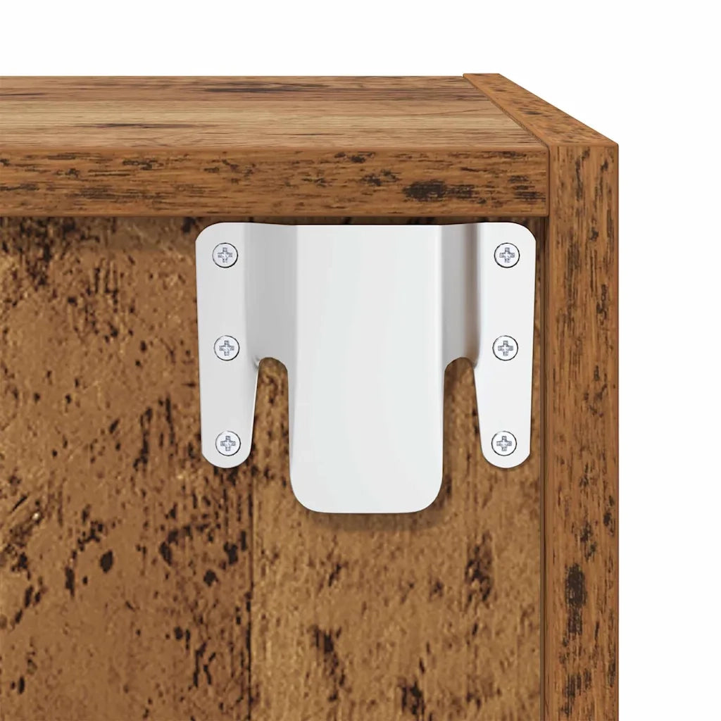 Set mobile TV 4 pz-Set di 4 Credenza per TV Marrone 37 x 37 x 142,5 cm 113079