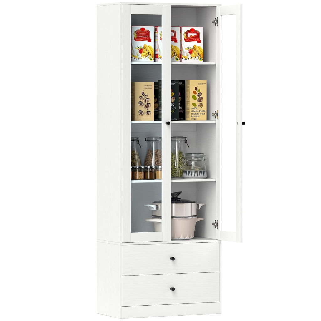 Armadio guardaroba con ante scorrevoli ¨C zephmum ¨C 59x30x164 bianco