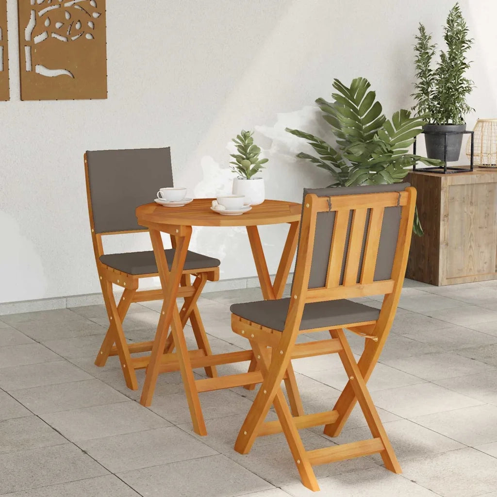 Set bistrot 3 pcs Olio Naturale Legno di Acacia Massello 4105514