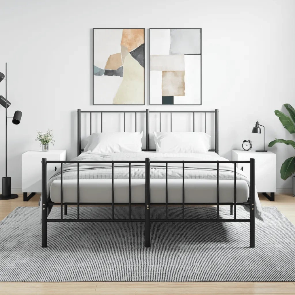 Set di 2 Comodini | Armadio da Notte | Mobiletto da notte Bianchi 40x40x50 cm in Legno Multistrato