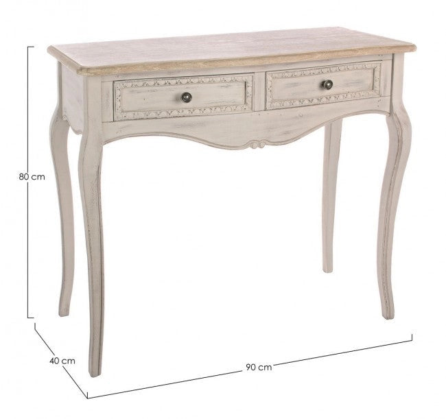 Consolle 2 Cassetti Clarisse in Legno