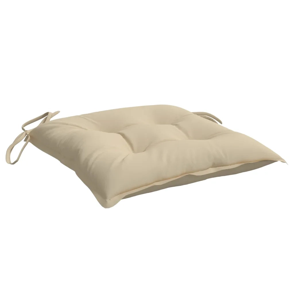 Cuscini per Pallet 2 pz | Cuscini per sedie Beige 50x50x7 cm Tessuto Oxford