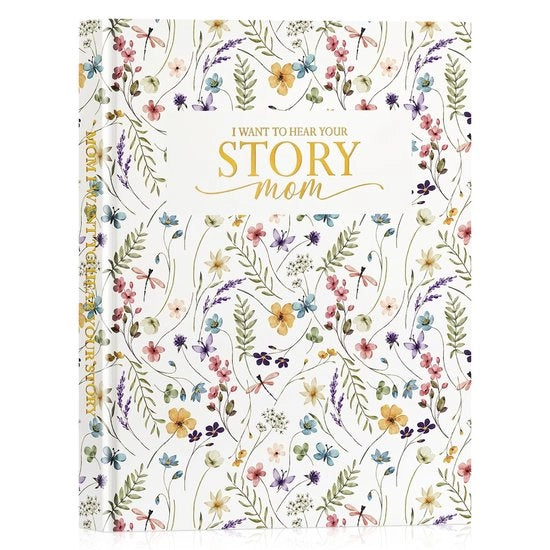 Diario con oltre 270 indicazioni - Storia materna - Copertina in pelle - Libro di ricordi - Regalo per la madre - Condividere ricordi - Libro di storie