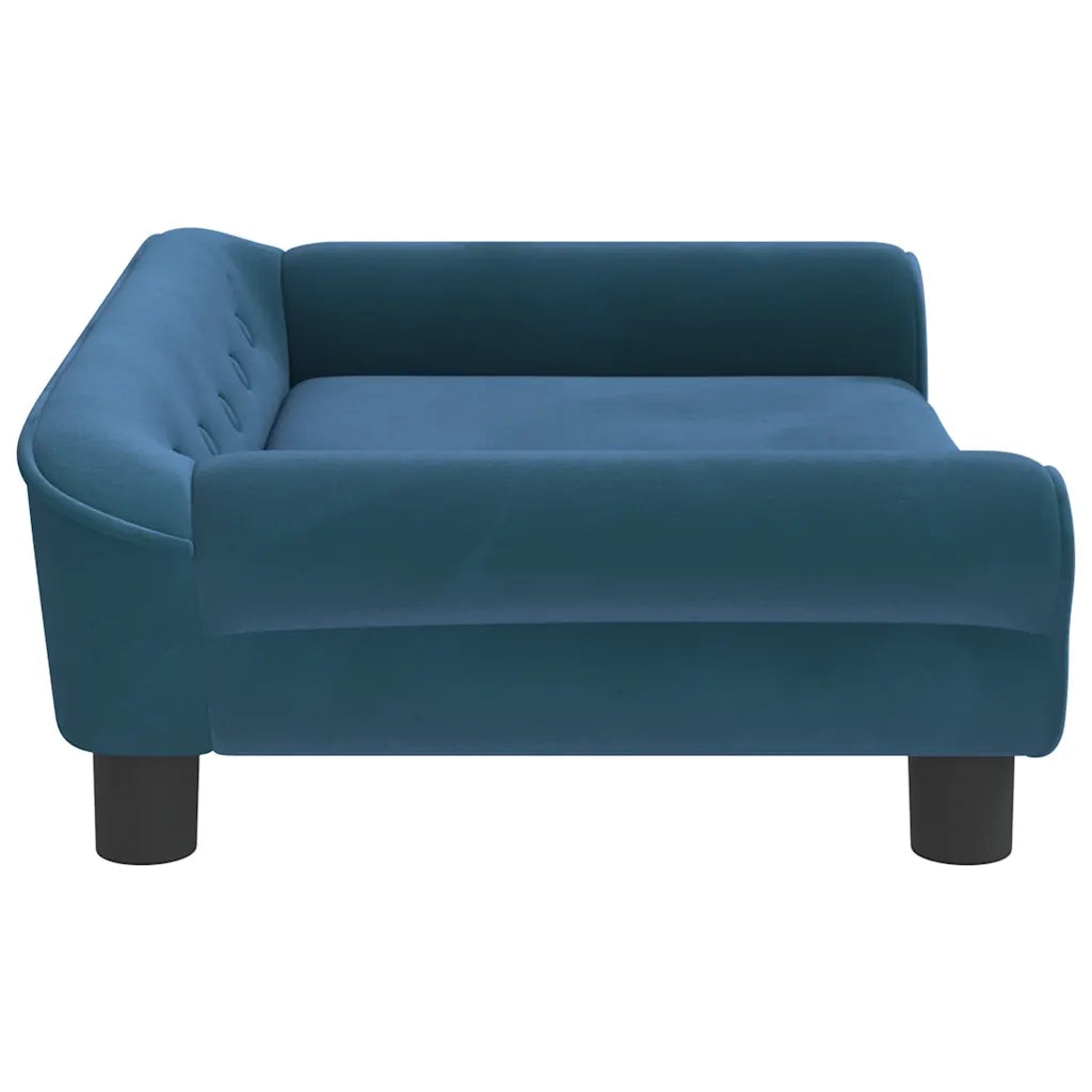Lettino per Cani Blu 70x48x22 cm in Velluto 172012