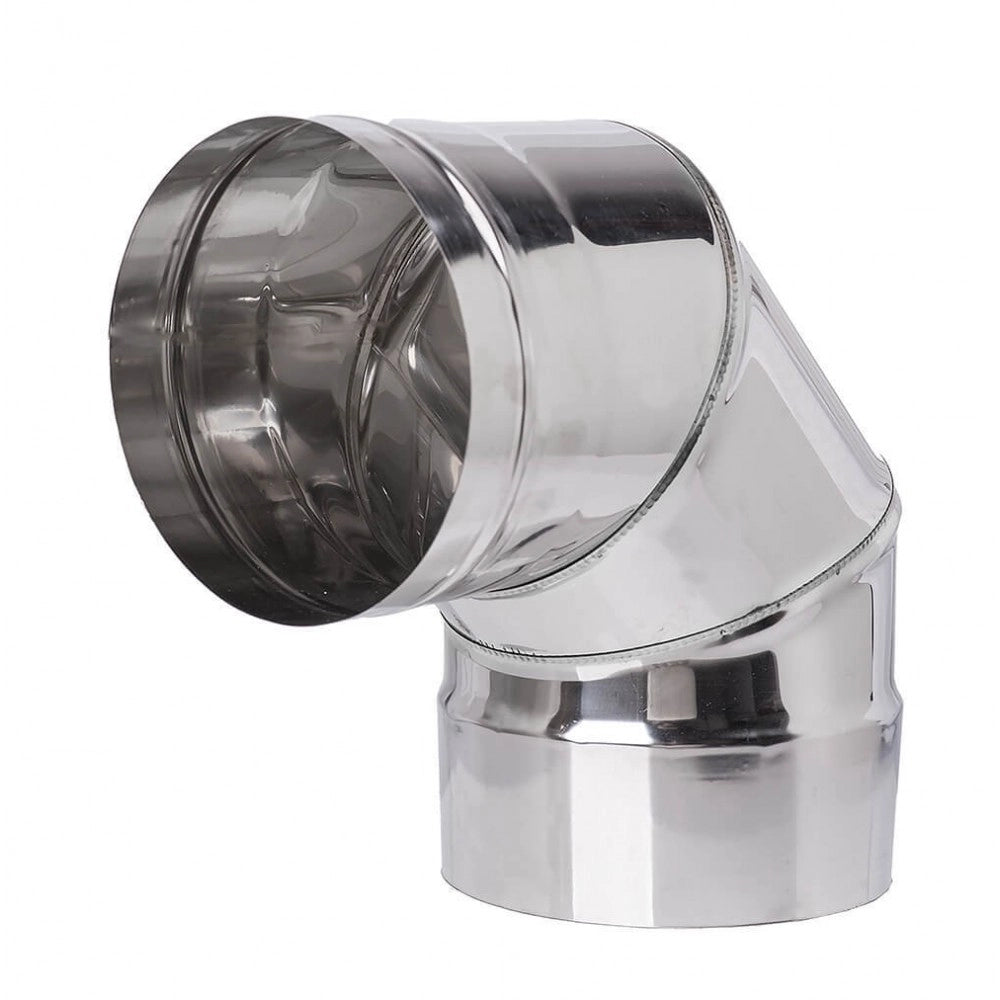 GOMITO A 90  ° PER CANNE FUMARIE  EE ? 120 mm