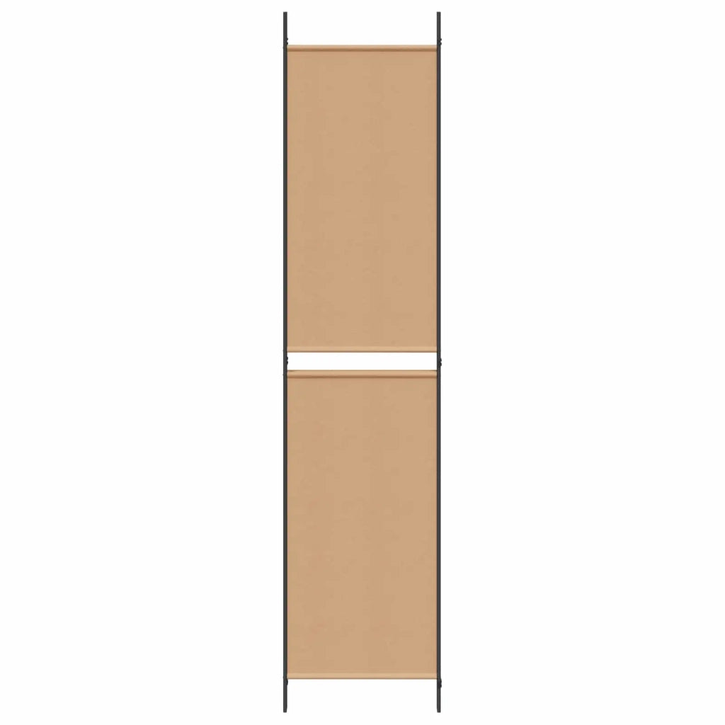 Pannello Divisorio Ambienti | Divider per stanze | Paravento a 3 Pannelli Beige 150 x 220 cm Tessuto