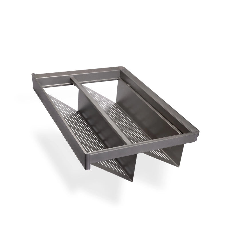 Cassetto portascarpe per armadi e cabine armadio Quartz, 540 (M70), Acciaio, Titanio