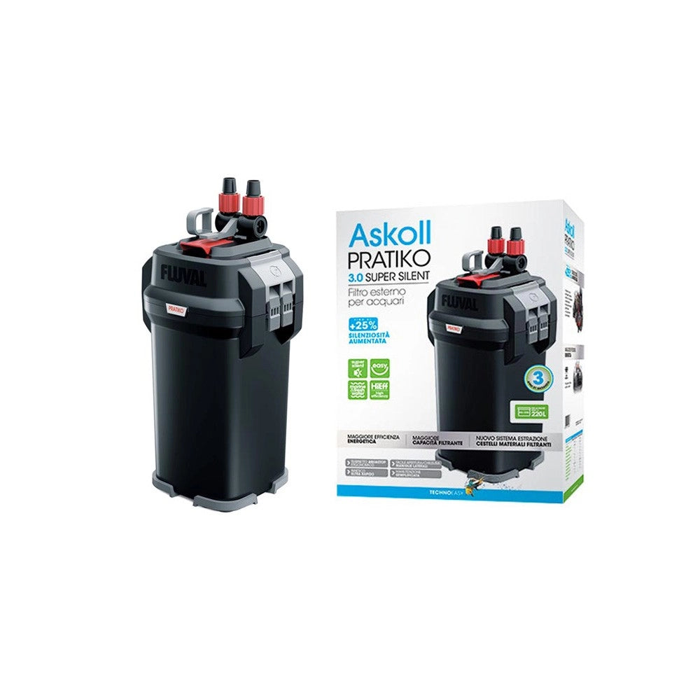 Askoll Pratiko 3.0 Super Silent - Filtro esterno ad alta silenziosità per acquari Modello: 300