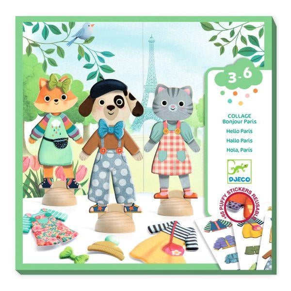 Collage ,Ciao Parigi,Djeco,Eta 3-6 anni