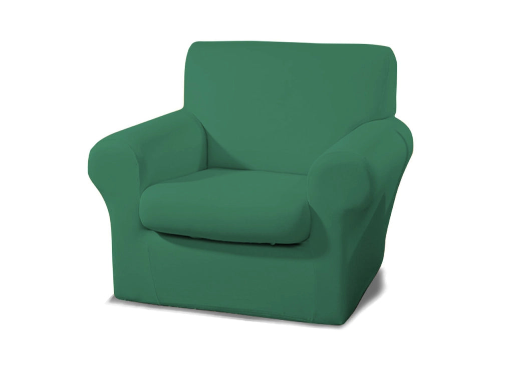 Copridivano Antimacchia Elasticizzato Protettivo Impermeabile Genius Tinta Unita - Poltrona - Verde Oliva 1006