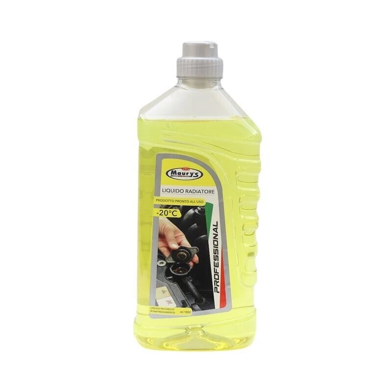 LIQUIDO PROFESSIONALE PER RADIATORE GIALLO PER CIRCUITI DI RAFFREDDAMENTO 1 LT