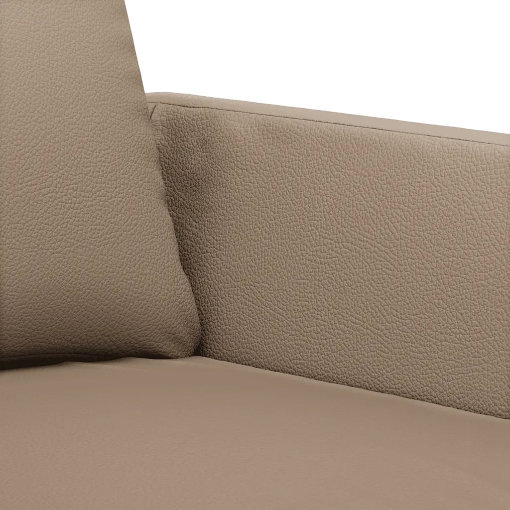 Divano a 2 Posti Cappuccino 140 cm in Similpelle 359332