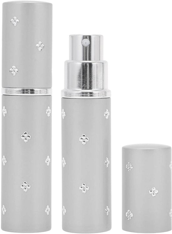 Parfumverstuiver Mini Navulbare 6 ml - Mini Fles Parfum - Stuiver per Viaggio - 2 Pezzi - Dimensioni 8,5 cm - Boccia di Regalo Migliorata