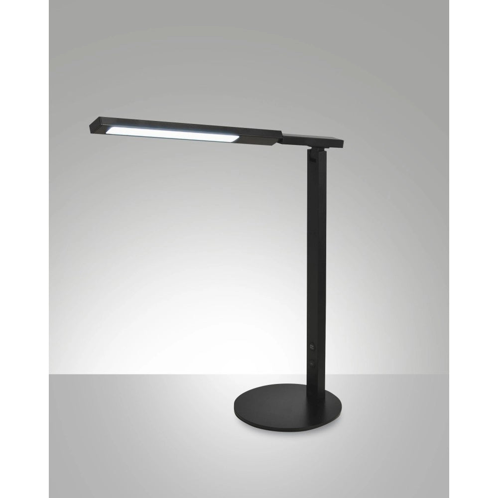 Ideal - Lampada da tavolo nera Fabas Luce - LED Touch integrato 10W dimmerabile CCT (3000K 4000K 5000K 6000K)