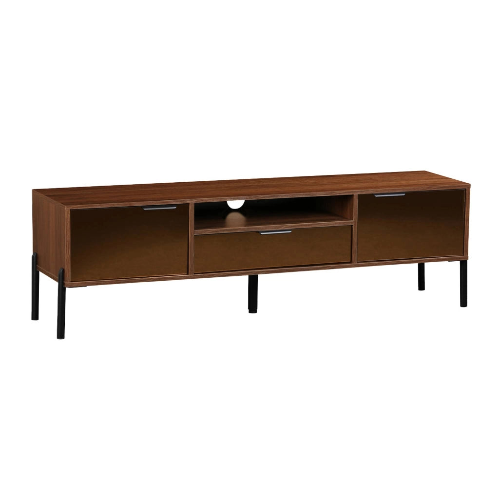 Mobili tv vintage effetto legno 151,5cm, noce