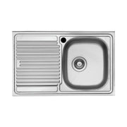 LAVELLO INOX APPOGGIO 80X50CM 1 VASCA SINISTRO