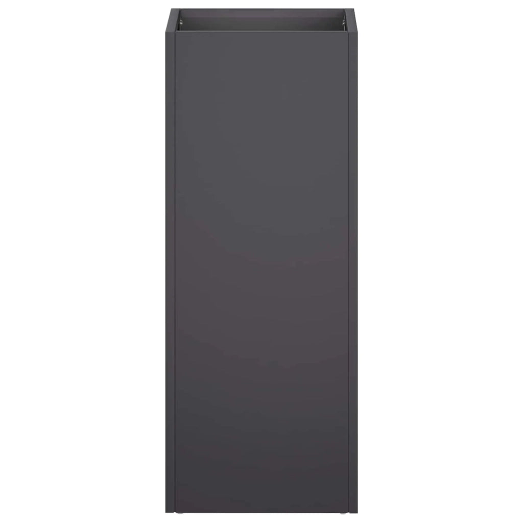 Vaso da giardino Nero 20 x 20 x 40 cm Acciaio laminato a freddo 8005288