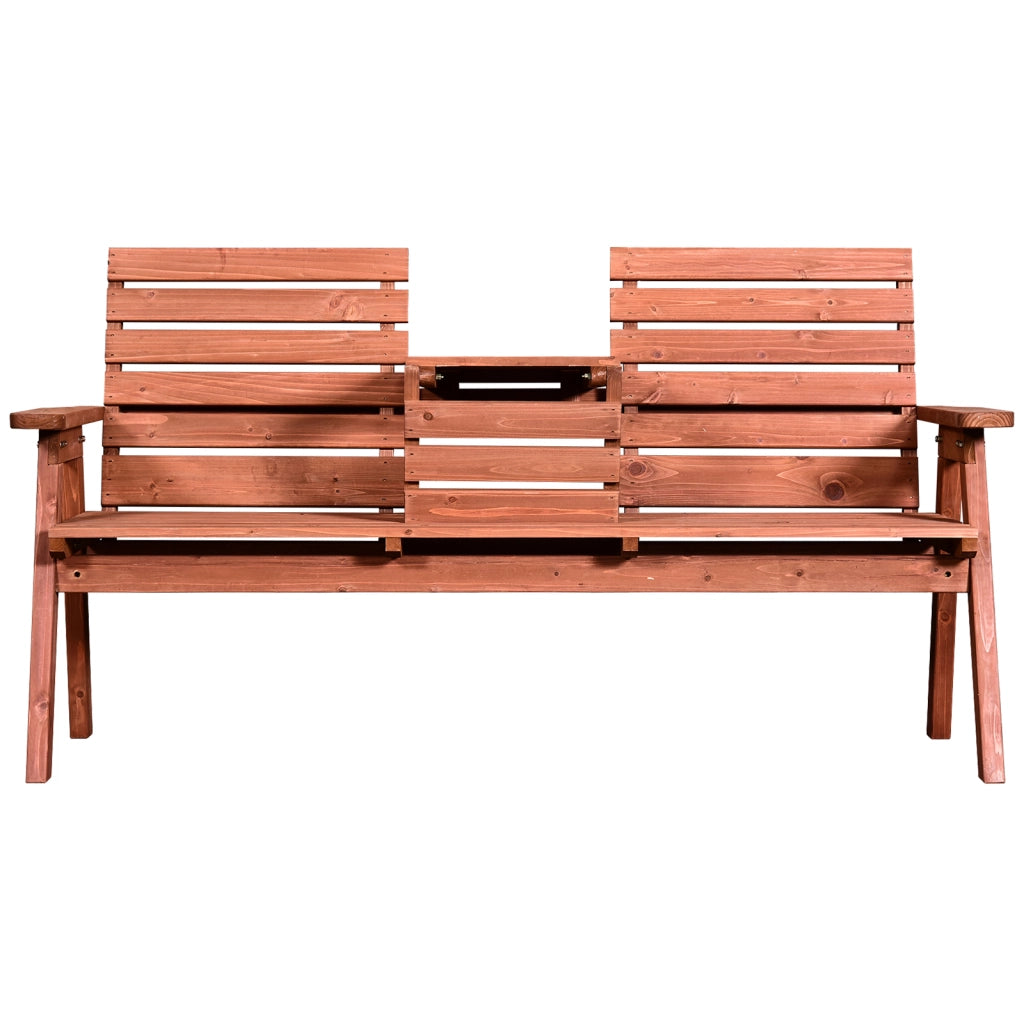 Panchina da Giardino in Legno 2/3 Posti ¨C Minimal ¨C 160x68x92cm