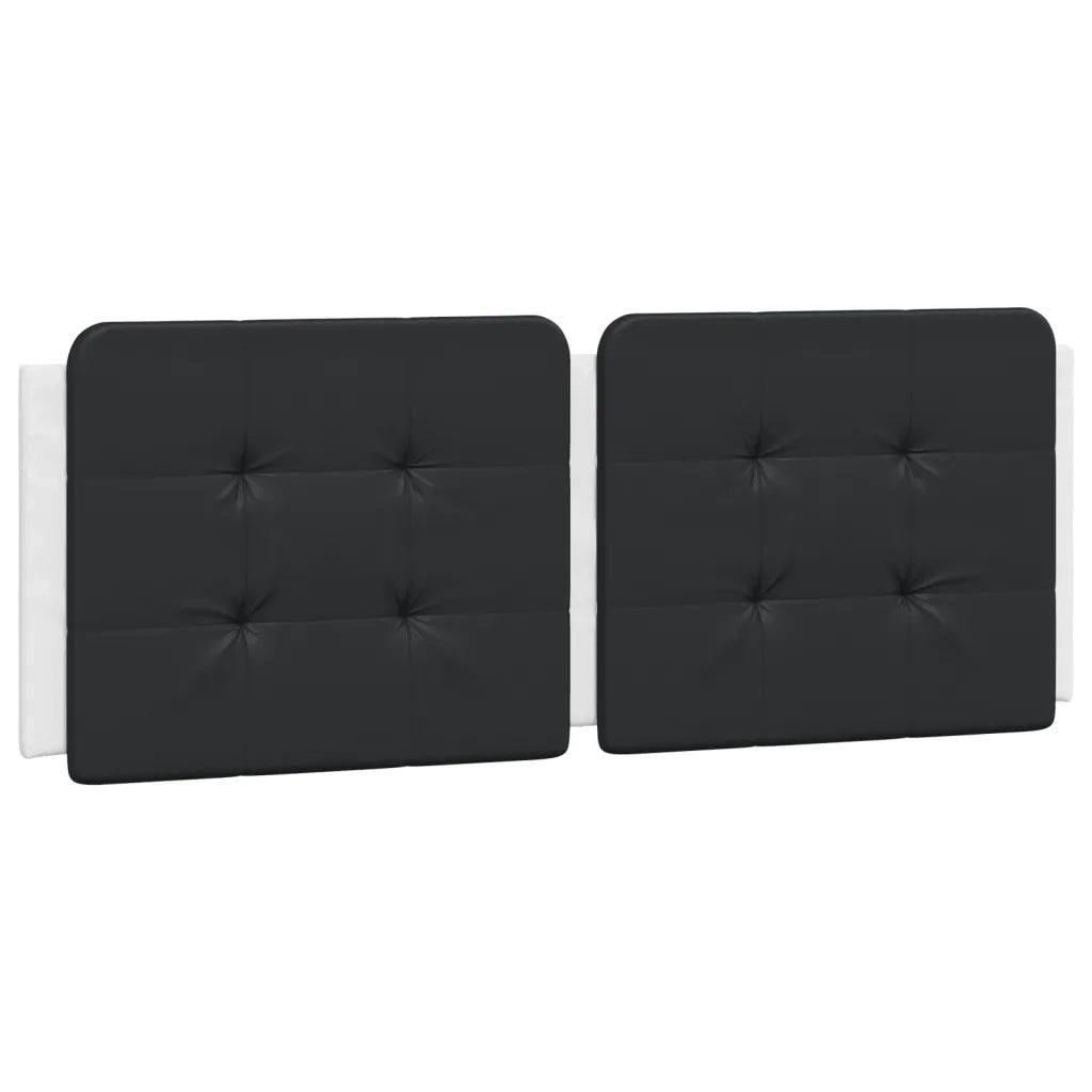 Letto con Materasso Zadar Bianco e Nero 140x200 cm in Similpelle