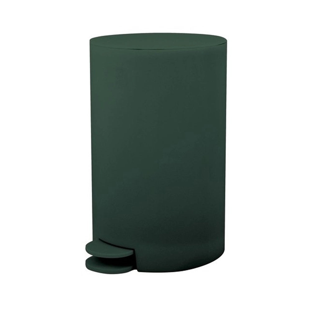 Pattumiera bagno 3 Lt verde scuro con apertura a pedale Orbix