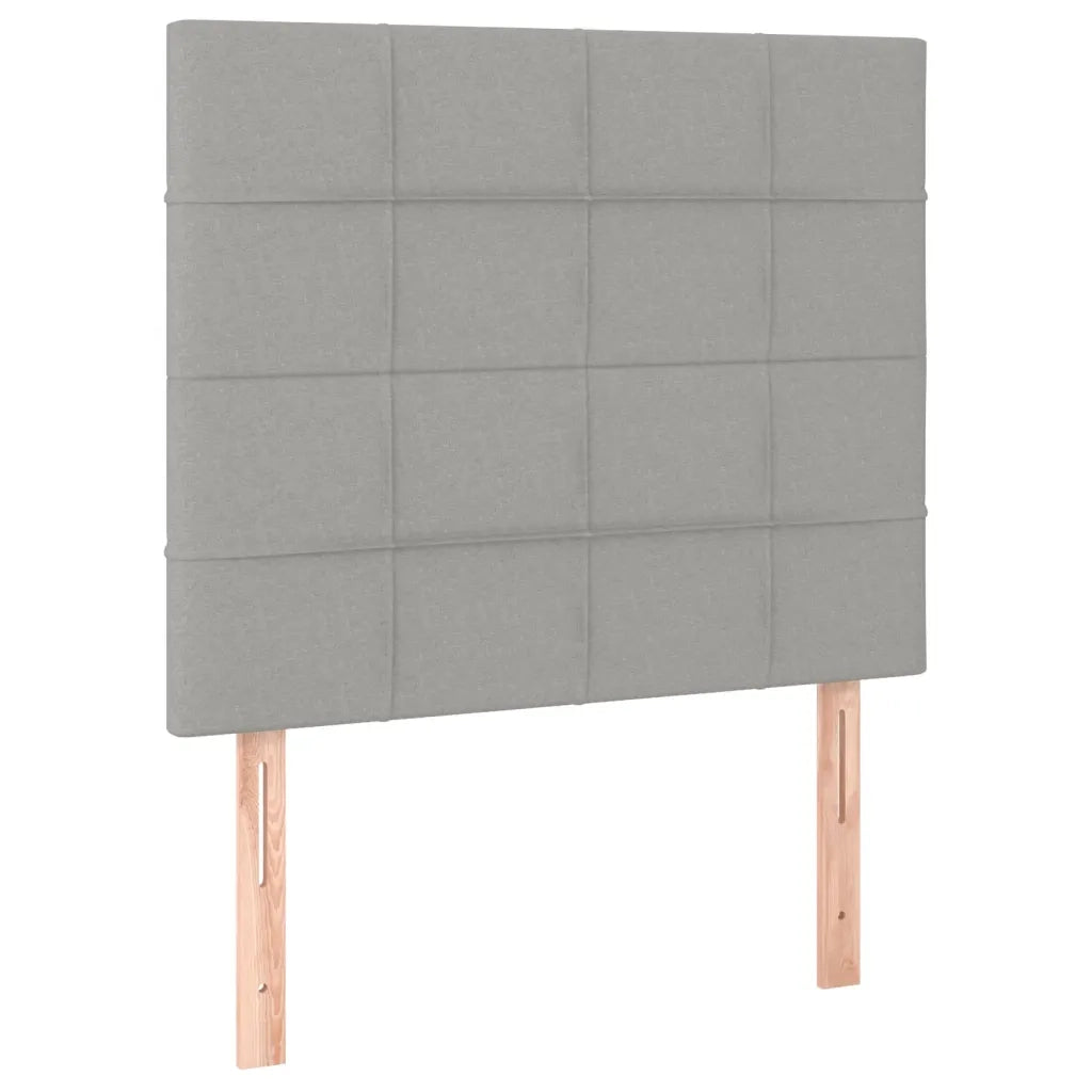 Giroletto a Molle con Materasso-Struttura Letto Grigio Chiaro 80x200 cm Tessuto 463117