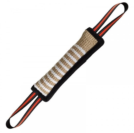 Tug Toy con riflessi - Giocattolo per cane - Orefice per cani con tiraggio - Giocattolo di addestramento - 2 maniglie - Sicuro e robusto