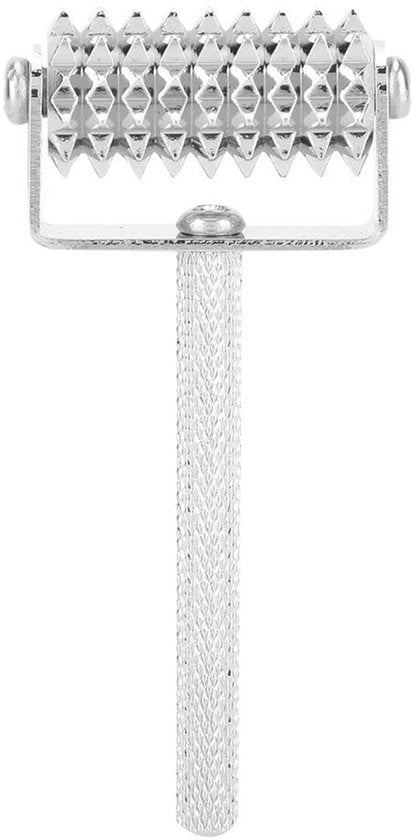 Roller per il viso Portatile - Massaggiatore Multifunzionale - Apparecchio per la Massaggio del Corpo e del Viso - Materiale Metallico - 100% Nuovo di Zecca