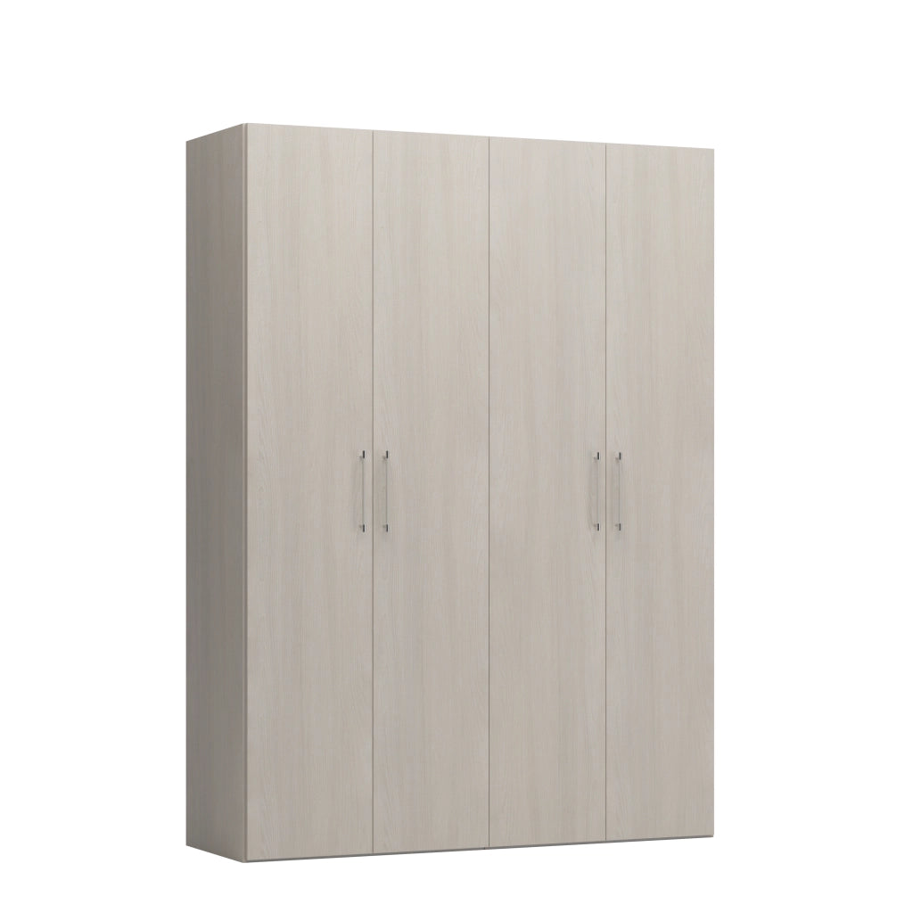 ARMADIO BASIC 4 ANTE BATTENTI 181X58XH247CM OLMO