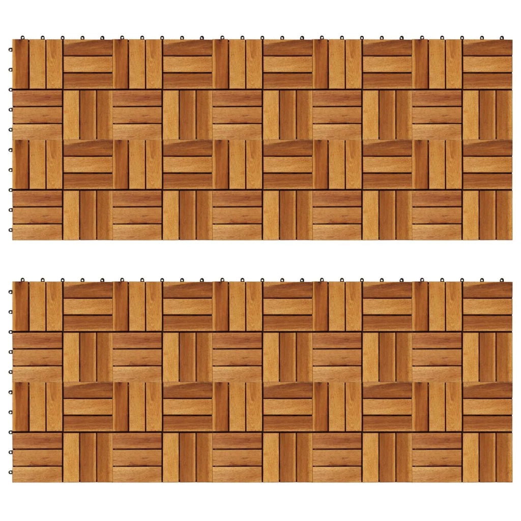 Piastrella per Decking 20 pcs Marrone 30 x 30 cm 3444689