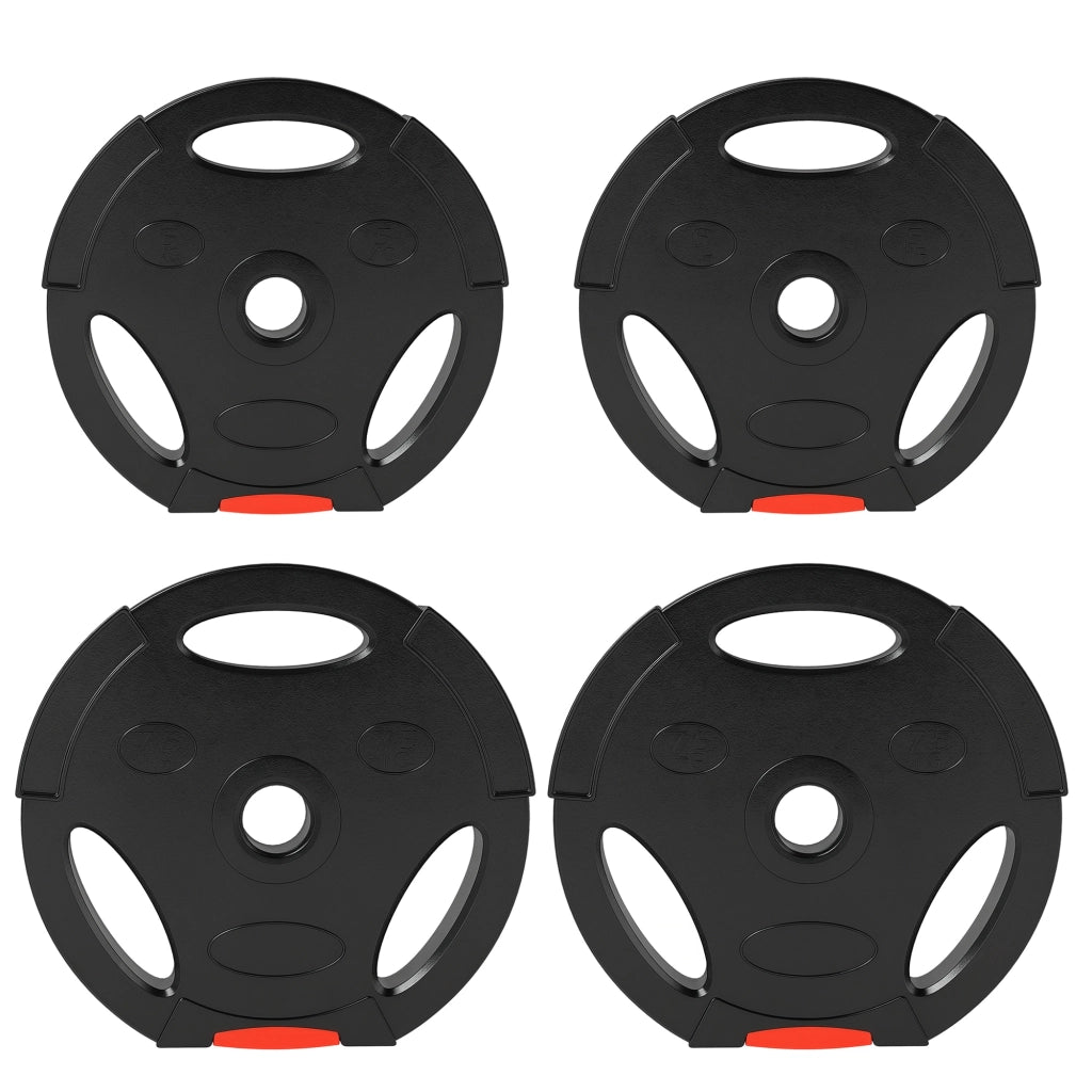 Set di dischi da 20 kg per bilanciere ¨C zephmum ¨C 2x7,5 kg + 2x5 kg, nero