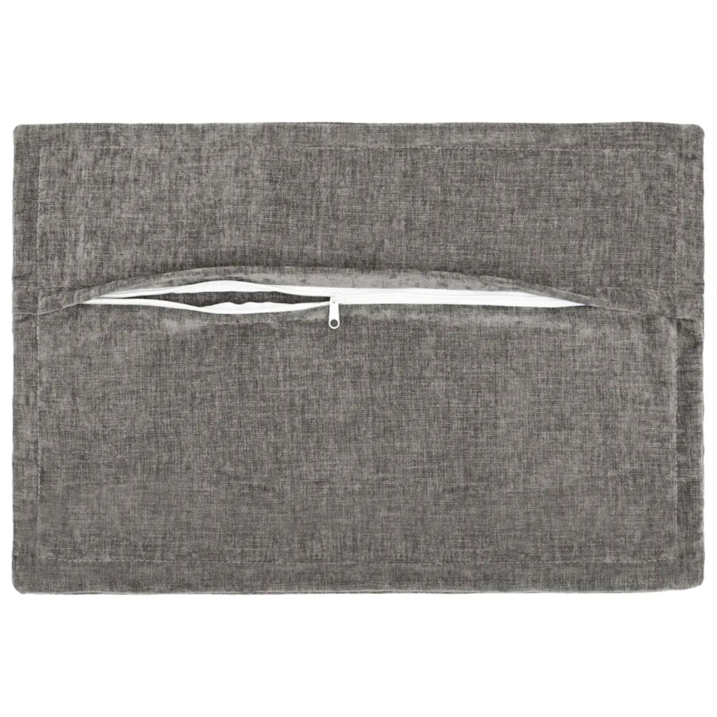 Federa 6 pz HOUTEN Grigio Scuro 40 x 60 cm Tessuto Chenille 917547