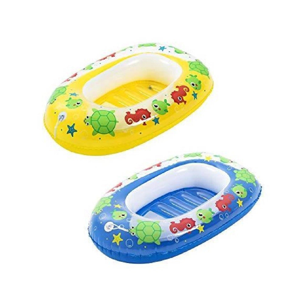 Trade Shop - Canotto Gonfiabile Per Bambini 3-6 Anni 102x69cm Mare Balena 2 Colori Ass. 34037 -