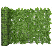 Schermo per balcone schermo per la privacy con foglie 300 x 75 cm verde 02_0009996