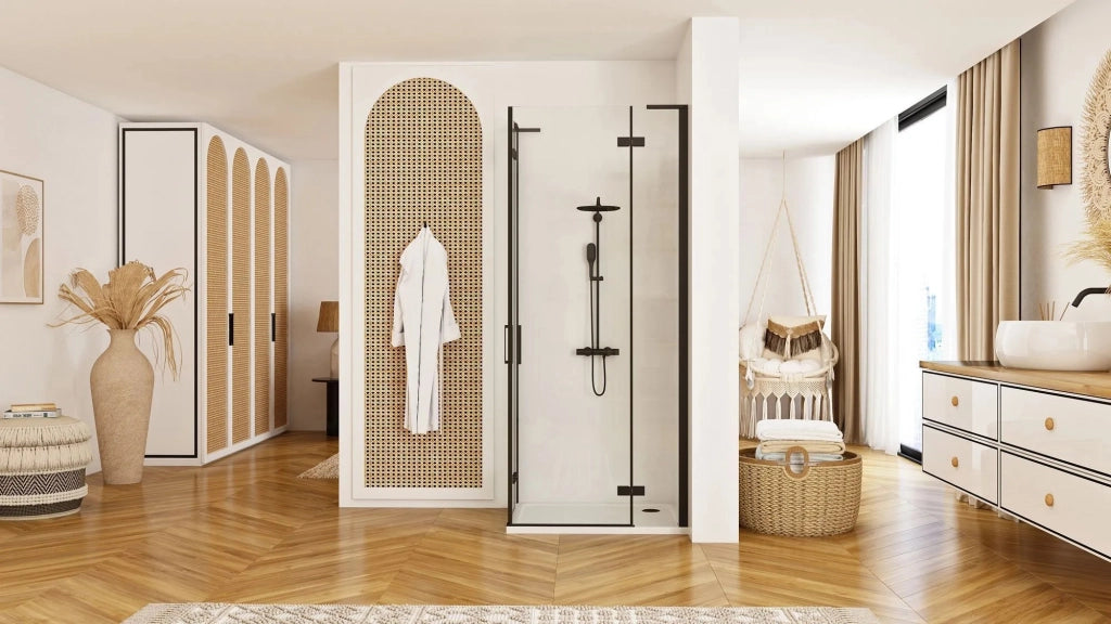 Cabina Doccia Rea Hugo Double Black 80x100