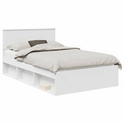 Letto matrimoniale | Letto per adulti | Struttura del letto Bianco 120 x 190 cm Pino massello