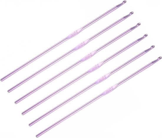 Set di ago da alluminio a uncino 20 pezzi - Attrezzi per cucito e ricamo - 3.0mm - Kit di ago da brene - Adatto per ricamo e artigianato - Modello colorato con scatola di conservazione portatile.