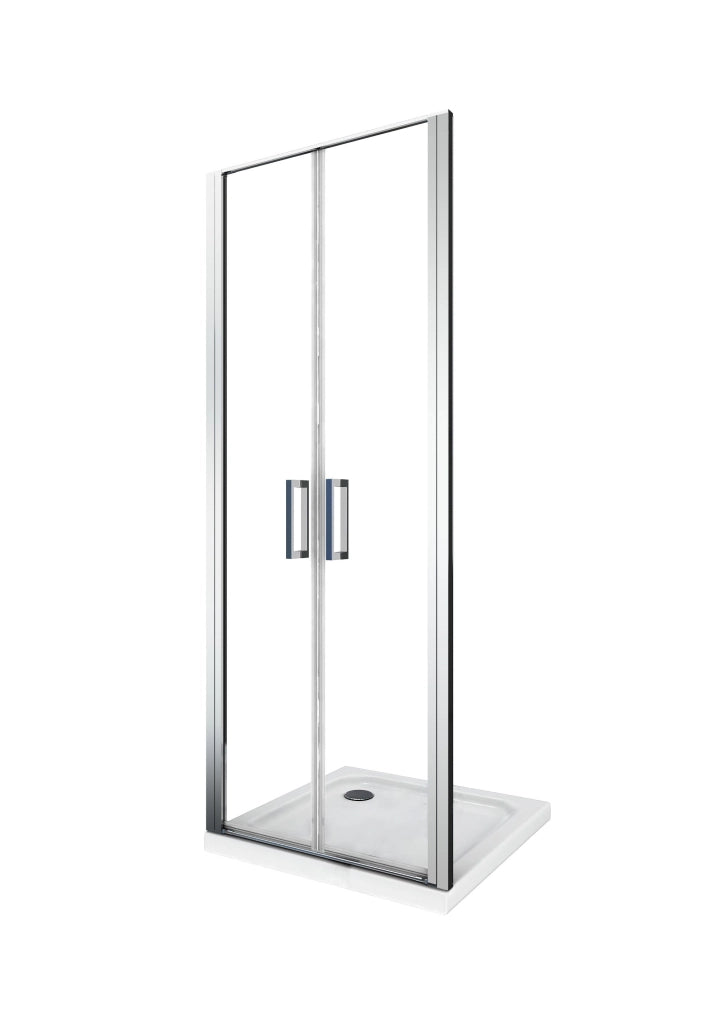 Porta doccia vetro 6 mm apertura battente saloon dentro e fuori Altezza 190 Regolabile 85-88