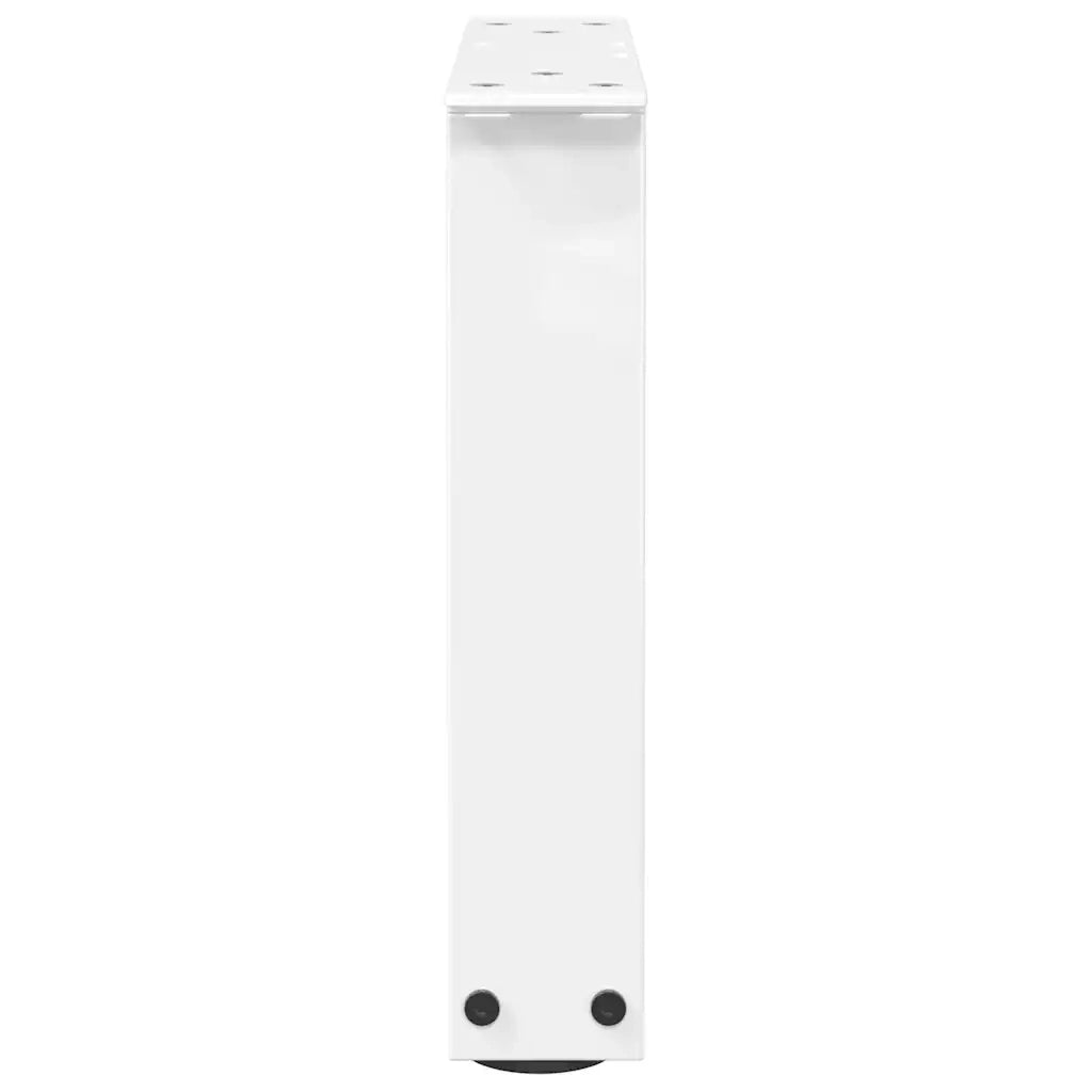 Gambe per Tavolino da Caff¨¨ a Forma di V 2 pz | Piede del tavolo Bianche 30x(30-31,3) cm Acciaio