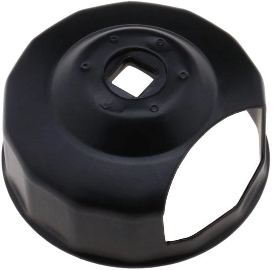 Chiave per filtro dell'olio 76 mm - Antiscivolo - Acciaio - Compatibile con H-arley - 14 punte - Nero - Resistente alla corrosione - Chiave per filtro dell'olio con 14 punte