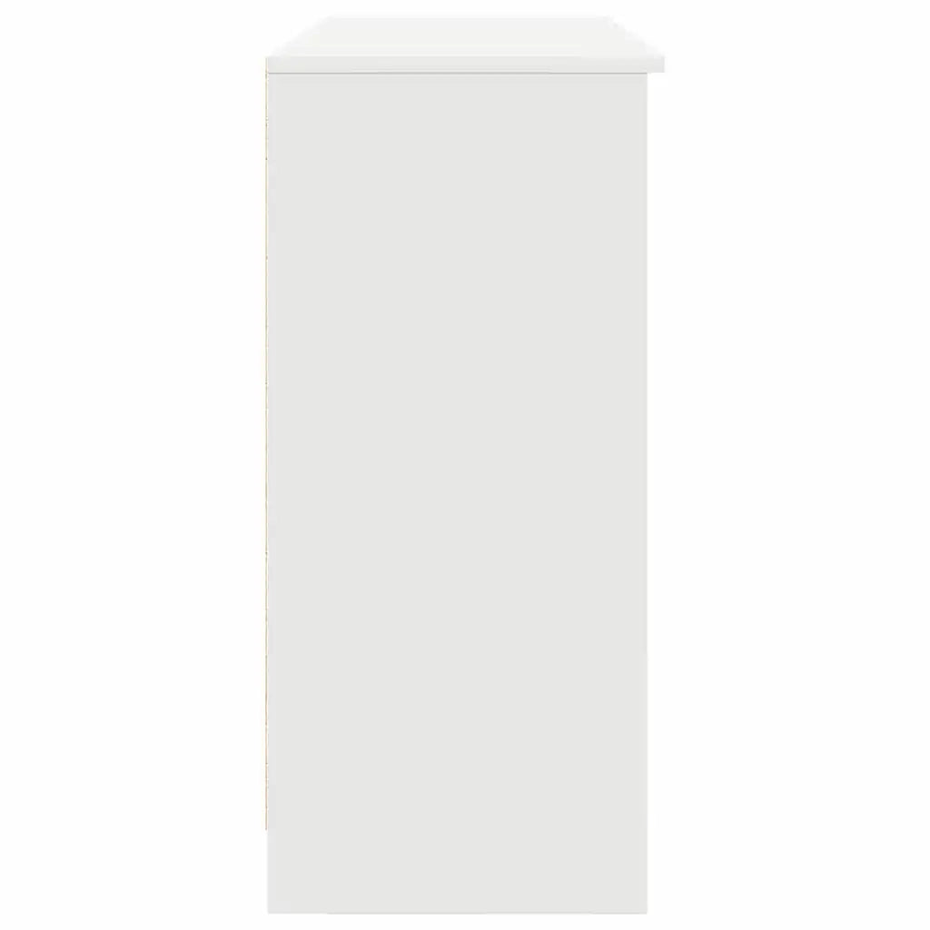 Credenza | Madia | Buffet da pranzo | Armadio da pranzo con Cassetto Bianco 101x35x76 cm in Legno Multistrato