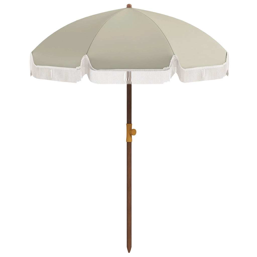 Ombrellone da Giardino con Frange ¨C Minimal ¨C Verde ?190x210 cm