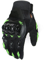 Manopole per motociclisti - Knocchi duri - Fodero completo - Manopole per ciclisti da fuori - Nylon respirante - Chiusura a cerniera - Comode per attività all'aperto
