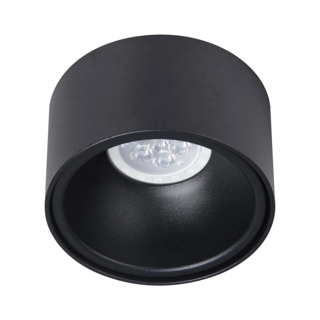 Faretto incasso soffitto BALI tondo nero GU10 Milagro